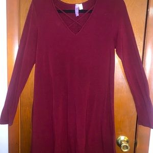 Alya caged neck tunic